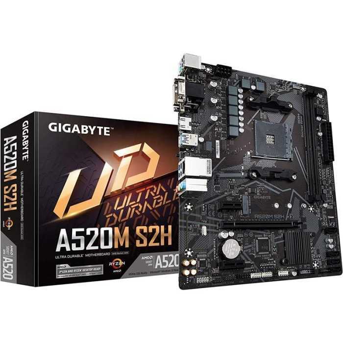 PLACA BASE GIGABYTE A520M-S2H AMD VGA + DVI + HDMI