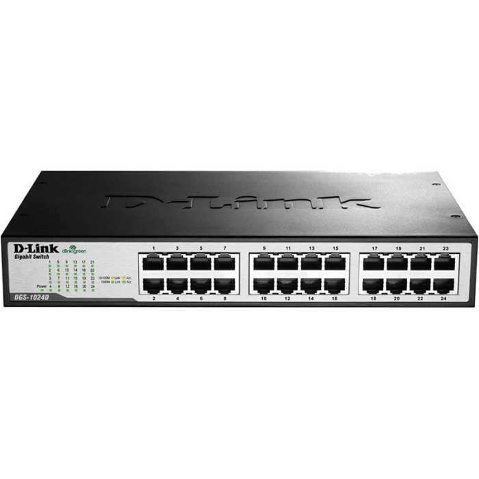 SWITCH D-LINK GIGABIT 24 PUERTOS DGS-1024D RACK