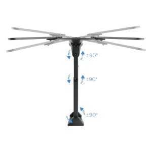 SOPORTE TV MONITOR TOOQ 23-55 30KG INCLINABLE/GIRATORIO