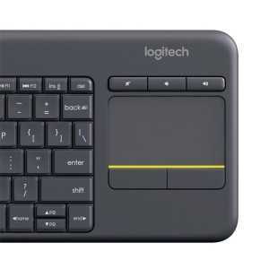 TECLADO LOGITECH K400 RF WIRELESS BLACK