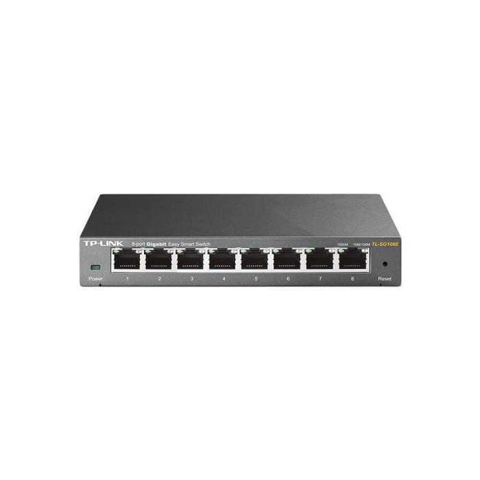 SWITCH TP-LINK GIGABIT 8 PUERTOS TL-SG108E METALICO SEMIGESTIONABLE