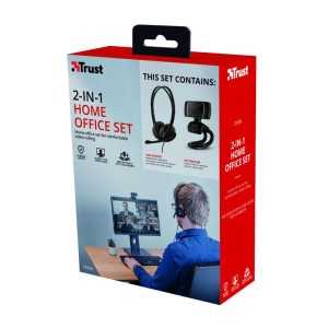 AURICULARES + WEBCAM HD TRUST HOME OFFICE BUNDLE