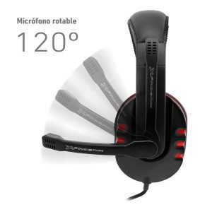 AURICULARES + MICROFONO PHOENIX HYDRA GAMING BLACK/RED