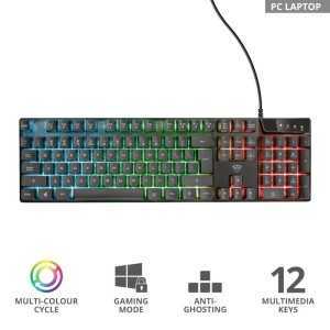 TECLADO TRUST GAMING GXT 835 USB RGB