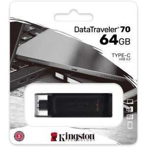 PEN DRIVE 64GB KINGSTON USB-C 3.1 BLACK