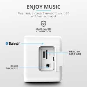 ALTAVOCES TRUST ZOWY MAX STYLISH WIRELESS BLUETOOTH WHITE