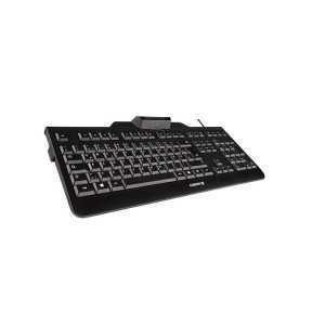 TECLADO + LECTOR CHIP DNI CHERRY KC1000 USB BLACK