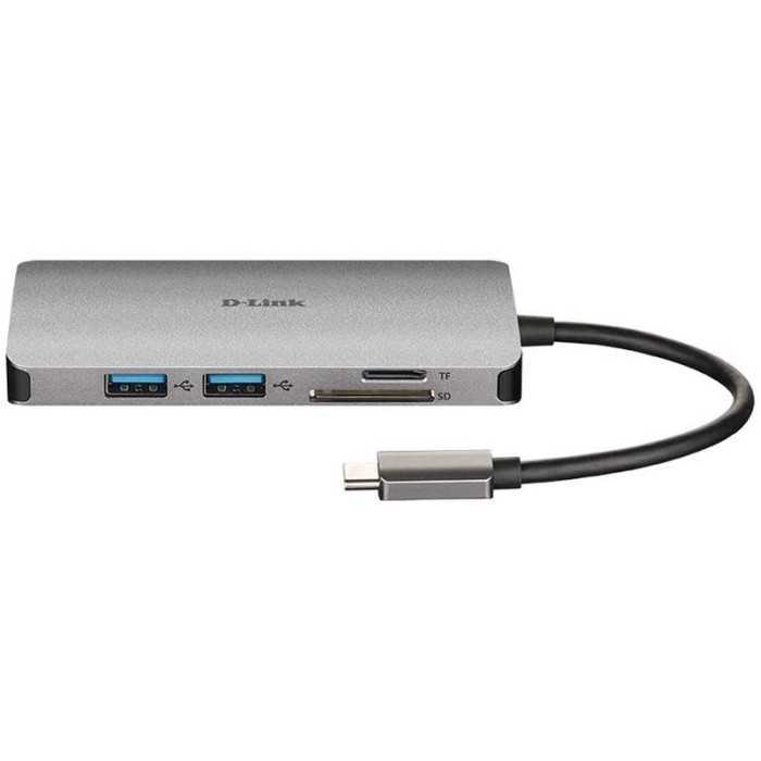 DOCK HUB USB D-LINK 8 EN 1 DUB-M810 USB-C