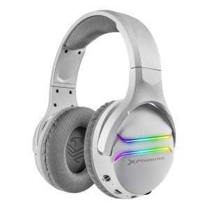 AURICULARES + MICROFONO PHOENIX GAMING WIRELESS 7.1 RGB WHITE