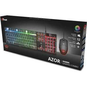 TECLADO + RATON TRUST GXT838 AZOR GAMING RGB