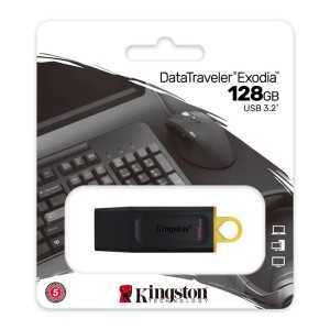 PEN DRIVE 128GB KINGSTON USB 3.2 BLACK