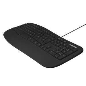 TECLADO PHOENIX K101 ERGONOMICO USB BLACK