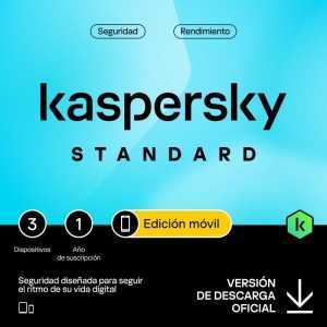 ANTIVIRUS KASPERSKY STANDARD 1YEAR 3L MOBILE IOS/ANDROID/IOS