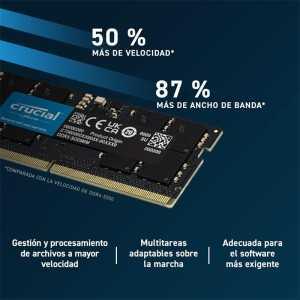 MEMORIA SODIMM 16GB CRUCIAL DDR5 4800MHZ