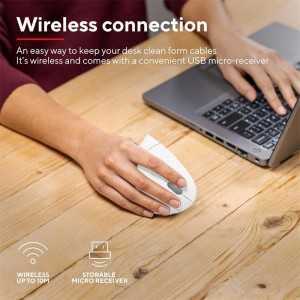 RATON TRUST VERTO WIRELESS ERGONOMIC WHITE