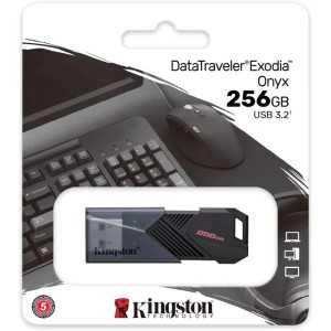 PEN DRIVE 256GB KINGSTON EXODIA ONYX USB 3.2 BLACK