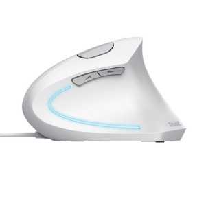 RATON TRUST VERTO USB ERGONOMIC WHITE