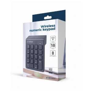 TECLADO NUMERICO GEMBIRD KEYPAD BLUETOOTH 18 TECLAS BLACK