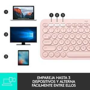 TECLADO LOGITECH K380 BLUETOOTH MULTI-DEVICE ROSE