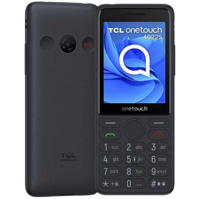 SMARTPHONE TCL 4022S ONETOUCH 2.8 4MB/4GB/2MP DARK NIGHT GREY