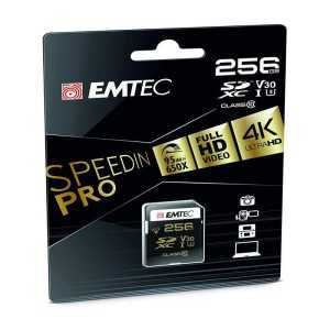 MEMORIA MICRO SD 256GB EMTEC SPEEDIN PRO C10 + ADAPTADOR SD