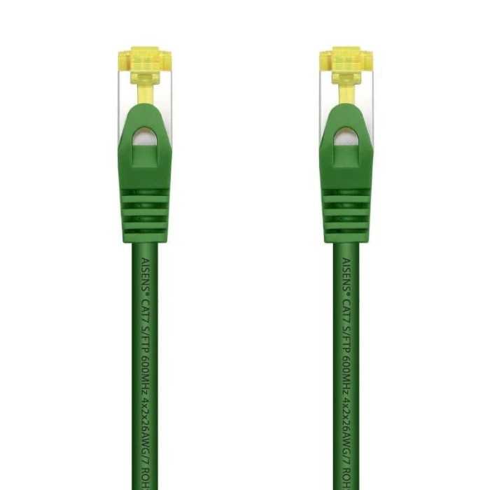 CABLE DE RED CAT.7 S/FTP 0.25M AISENS GREEN