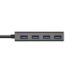 HUB USB-C 3.1 AISENS 4 PUERTOS USB-A 3.0 15CM GREY