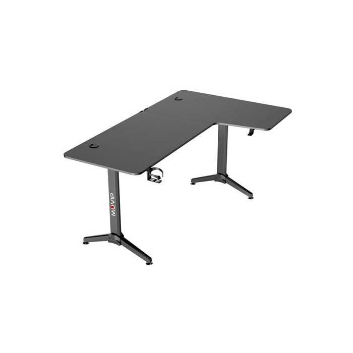 MESA GAMING PRO1300 FIBRA CARBONO | L DERECHA | ALFOMBRILLA 80X30CM | MUVIP