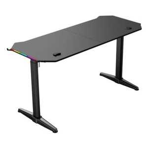 MESA GAMING PRO1600 XL MOTORIZADA FIBRA CARBONO | LUZ RGB SOUND MUVIP