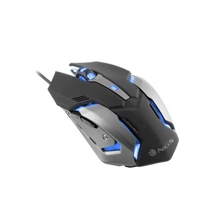 RATÓN GAMING NGS GMX-100 - 800/1200/1600/2400 DPI - LED 7 COLORES