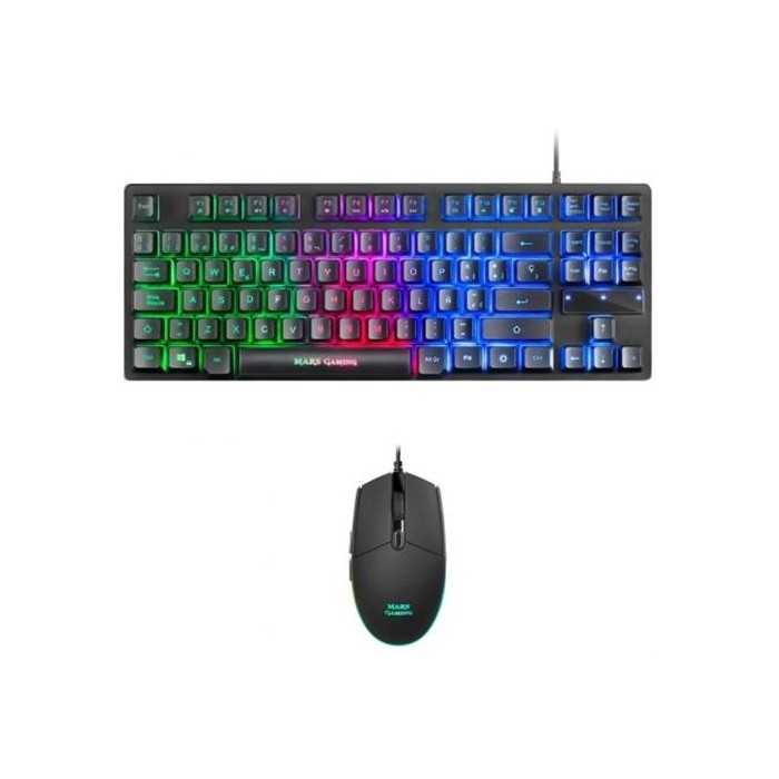 KIT TECLADO + RATÓN GAMING MARS GAMING MCPTKLES