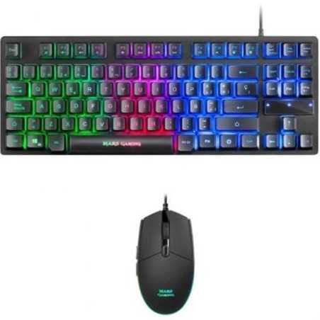 KIT TECLADO + RATÓN GAMING MARS GAMING MCPTKLES