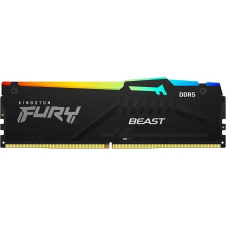 MEMORIA RAM 32GB KINGSTON DDR5 5600MHZ FURY BEAST RGB