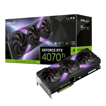 TARJETA DE VIDEO NVIDIA PNY RTX4070TI XLR8 OC RGB 12GB GDDR6X PCIE 4.0