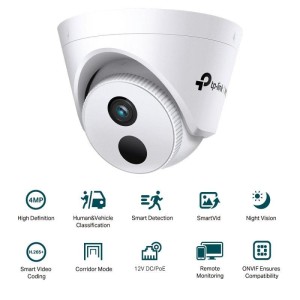 CAMARA IP TP-LINK VIGI DOME EXTERIOR/INTERIOR 4MP 2.8MM IR 30M IP67 POE/CC