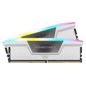 MEMORIA RAM 32GB (2X16GB) CORSAIR DDR5 6000MHZ VENGEANCE RGB WHITE