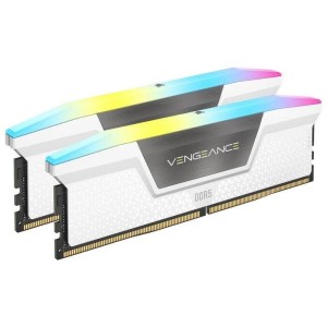 MEMORIA RAM 32GB (2X16GB) CORSAIR DDR5 6000MHZ VENGEANCE RGB WHITE