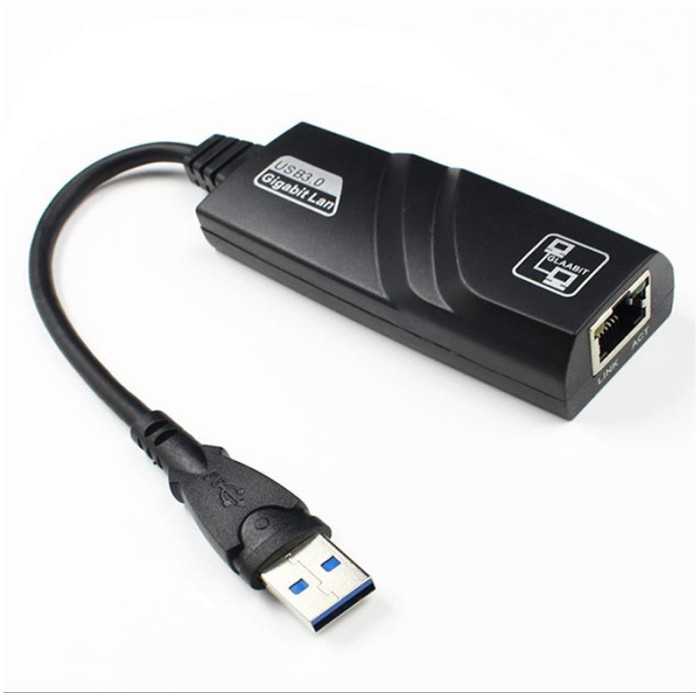 CABLE CONVERSOR USB 3.0 ETHERNET GIGABIT 15CM SILVER