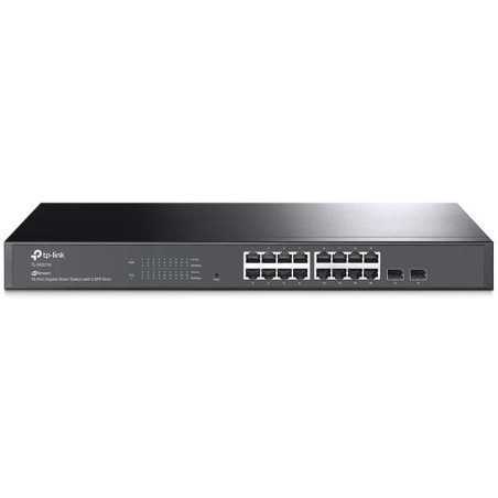 SWITCH TP-LINK JETSTREAM 16 PUERTOS GIGABIT +2 SFP RACK 19