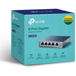 SWITCH TP-LINK TL-SG105S GIGABIT 5 PUERTOS METALICO