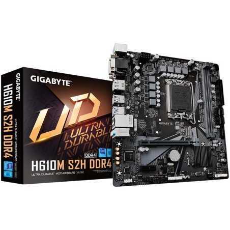 PLACA BASE GIGABYTE GA-H610M-S2H DDR4 VGA + HDMI + DVI + DP