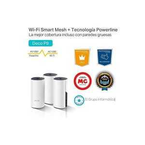 WIRELESS REPEATER TP-LINK AC1200 HOME MESH PACK 2 DECO P9